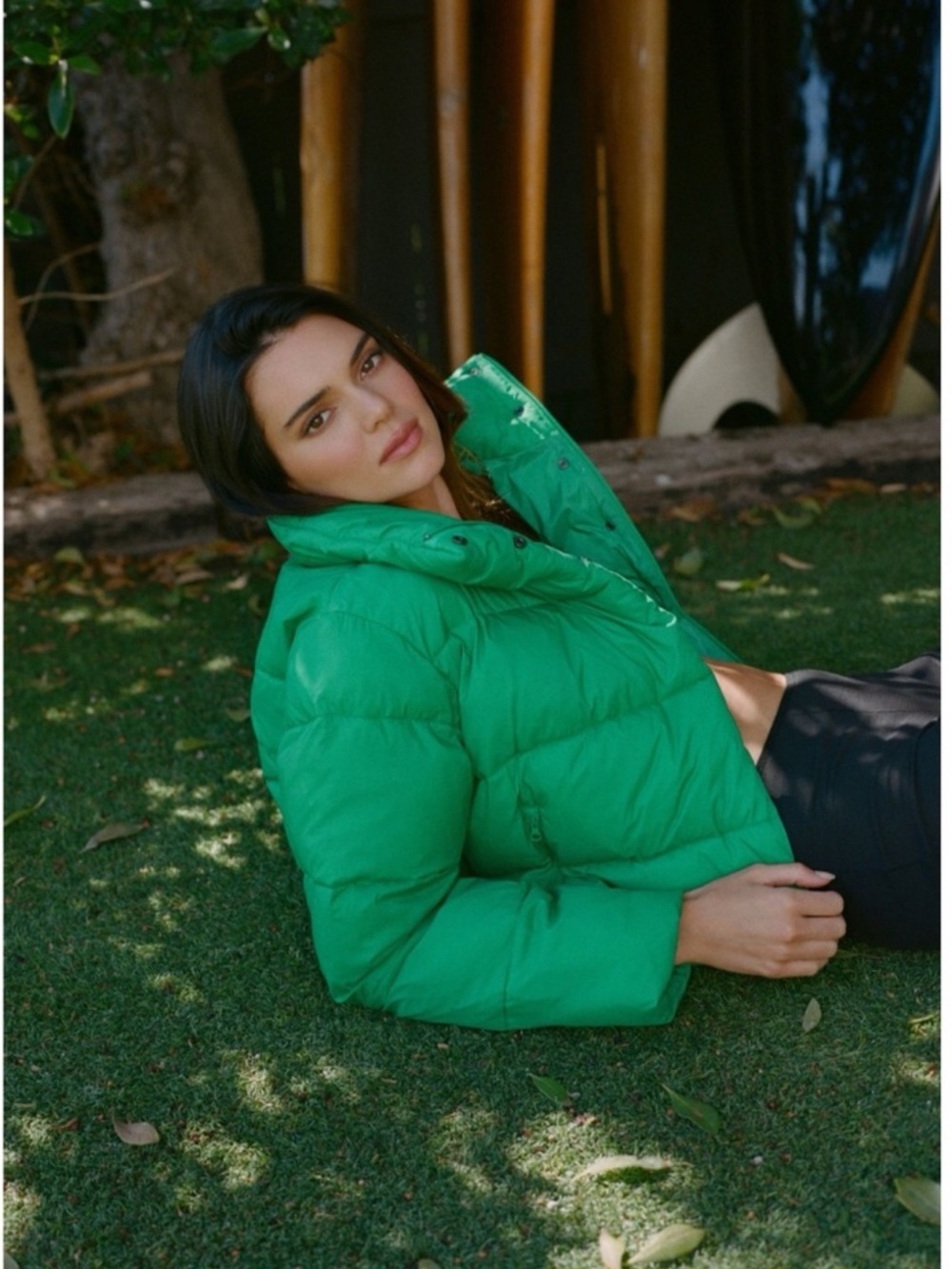 Alo green puffer coat